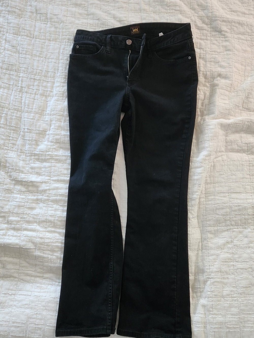 Lee Women's Black Wide Leg Jeans